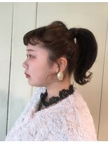 ピエドプールポッシュ(PiED DE POULE POCHE)&nbsp;50's ポニーテールアレンジ