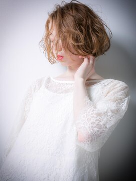 カバーヘア 上尾西口店(COVER HAIR) 無造作カール外国人風アシンメトリー大人ボブw上尾20代30代40代