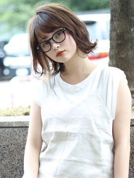 アンド ストーリーズ(&STORIES) 大人可愛い/外ハネボブ/ショートボブ/インナーカラー/江角