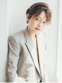くびれヘア顔周り韓国レイヤーカット黒髪ショートミディアム/柏