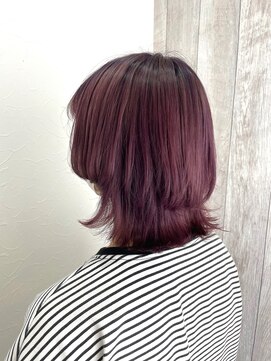 シエル 立川店(CIEL) 【CIEL×久光】ピンクヴァイオレット×ウルフカット