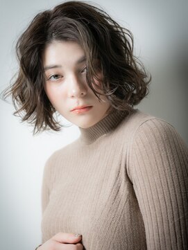 カバーヘア ブリス 志木南口駅前店(COVER HAIR bliss) 美髪グレージュカラーかきあげボブショートz志木20代30代40代