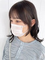 アルバム 池袋(ALBUM) 顔まわり韓国風_グレージュカラーボブウルフ_ba418301