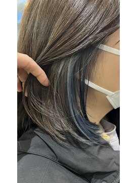 エイチ エアー ダヴ H air DAV調布北口 白髪ぼかし インナーネイビー