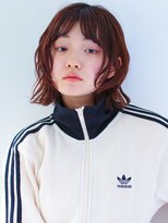 大人のウェーブボブ x 2wayバング/暖色系カラー
