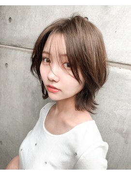 リノ 吉祥寺(Lino kichijoji) 大人可愛いカジュアルレイヤーミディアムチョコレートベージュ