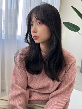 ソヨン 栄2号店(SOYON) 小顔　暗めカラー　重めロング　韓国風