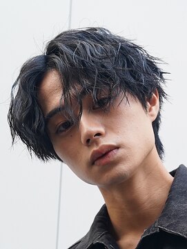 フィフス 渋谷(fifth) ゆるめ波巻きスパイラルパーマ束感マッシュヘア