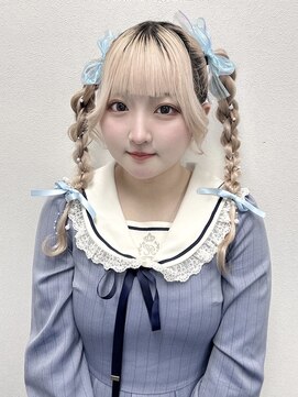 アールエーサロンモノクロ 秋葉原(RA SALON モノクロ) ぽこぽこツインテール