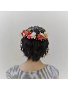 横濱ハイカラ美容院(haikara美容院) 浴衣ヘア　ショートボブアレンジ