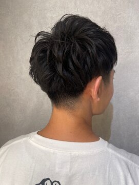 ウィスプ 赤羽店(wisp) 爽やかな黒髪短髪 スーツに合うビジネススタイル ツーブロック#3