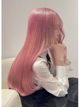ベレーザ 渋谷(BELEZA) 9347ミルクティーピンクハイトーンカラーベビーピンク韓国ヘア