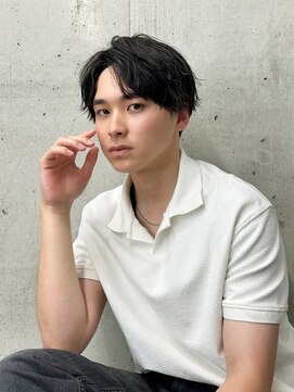 フイ 新宿3丁目(Hui) ハイトーンカラー/マッシュパーマ/アースカラー/men's/