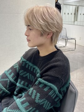 ユーフォリア 渋谷グランデ(Euphoria SHIBUYA GRANDE) ホワイトベージュ　ホワイトブロンド　メンズハイトーン