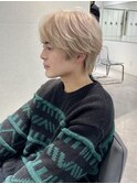ホワイトベージュ ホワイトブロンド メンズハイトーン