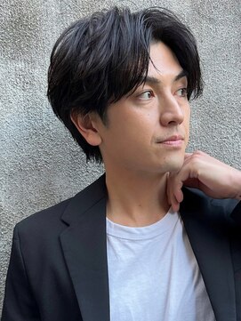 ロンドガルマン 名古屋(Lond GULLMAN) 【Lond GULLMAN江村】大人のmen'sセンターパート