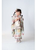 七五三3歳ヘアセット　ツインテール