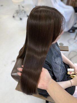 ハピネス 梅田茶屋町店(HAPPINESS) 韓国風/レイヤーカット/顔周り/顔まわり/髪質改善/ベージュ