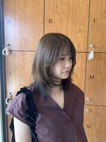 ルシード(LUCIDO STYLE JAPAN)&nbsp;ブリーチなしベージュカラー×顔周りレイヤー