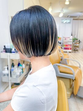 モリオ フロム ロンドン 成増店 【morio成増 セリザワ】ボブ 裾ブリーチ グラデーションカラー