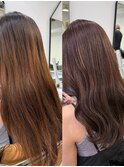 温かみのあるマロンベージュで艶と柔らかさをプラス