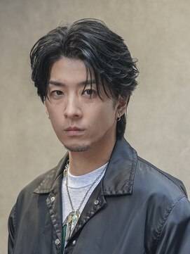 フェザーパーマ/センターパート/フェザーウルフ/眉毛/渋谷