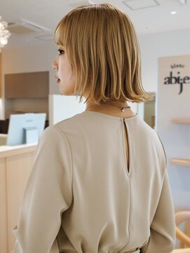 アビエブラン 若江岩田(abije blanc) シルキーベージュボブ【若江岩田】