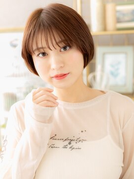 カバーヘア ブリス 北浦和(COVER HAIR bliss) 丸みショート/マッシュショート/マロンブラウン/透明感カラーg