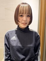 ピークアブー 銀座中央通り(PEEK-A-BOO)&nbsp;ライン感ボブ×シースルーバング