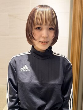 ピークアブー 銀座中央通り(PEEK-A-BOO) ライン感ボブ×シースルーバング