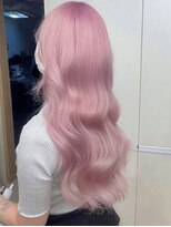 ネハス 名古屋栄店(nehus.)&nbsp;ミルクティーピンクベージュカラーハイトーンカラーダブルカラー