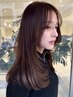 【新規】 触りたくなる艶髪へ カット +髪質改善ストレート ¥22500~