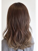 ヘアデザイン アンジェロ(Hair Design Angelo)&nbsp;ベージュカラー/セミロング/20代/30代