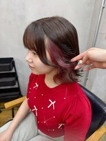 ミー 新宿(MII) インナーピンク/ダブルカラー/髪質改善/新宿/MII/