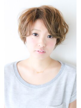 オーバルヘアー(OVAL hair) 【ショート× カジュアル】okumura001/ゴールドベージュ/カール
