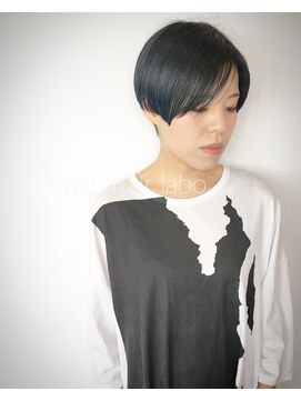 ザ ラボ アングゥ(The Labo ungu) ショートマッシュ×ブルーアッシュ