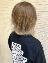 モリオ フロム ロンドン サッポロファクトリー店(morio FROM LONDON)&nbsp;【morio】札幌ボブ　ブリーチ履歴有　ハイライトグラデーション