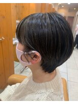 ヘアーアンドメイク エクリ 不動前店(Hair&Make equri)&nbsp;ポイントカラー☆大人可愛い丸みショート☆