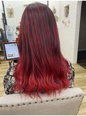 レッドハイライトグラデーションカラーデザインカラー