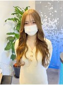 韓国風ロング/ハニーブロンド