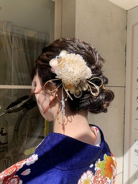 エクリフルール(equri fleur) 【目黒】20代 30代 40代 アップヘア お呼ばれ和装ヘアアレンジ