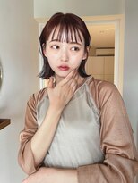 ユイル(Uil) 似合わせ小顔ボブ×暖色カラー デザインカラー