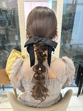 ヘアメイク マリア 福岡天神西通り(hair make MARIA) アレンジたくさん欲張り編みおろし