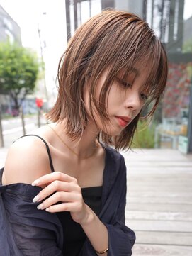 ニコ トウキョウ 渋谷(nico TOKYO) ミディアムレイヤーカットボブウルフ/10代20代/インナーカラー