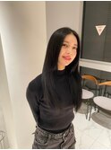 <オバマタクヤ>黒髪暗髪ロング/透明感艶髪ブルーブラック