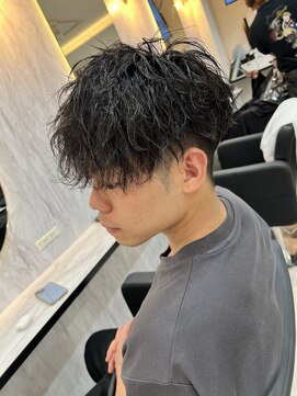 メンズラピス 栄店(Men's Lapis) 波巻き縦落ちスパイラルパーマツーブロックスペインカール