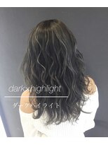 アンジェ(Ange)&nbsp;ネイビー、エクステ、インナー、グラデーション、ハイライト