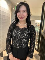 【LA  PENSEE カホ】ロングのハーフアップスタイル
