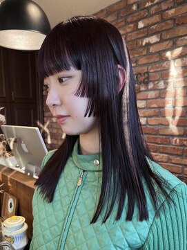 ボコカ(bococa) 【Vicky指名】ステップカット　ワインレッド　姫カット