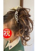 盛り髪　　　筋盛り